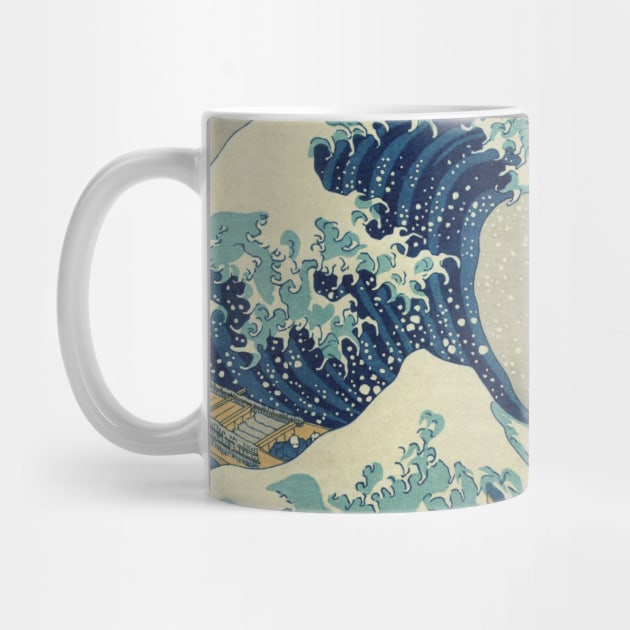 The Classic Japanese Great Wave off Kanagawa by Hokusai by podartist